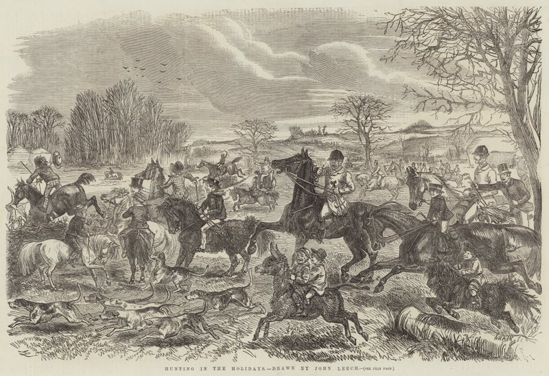 Jagt i ferien af John Leech