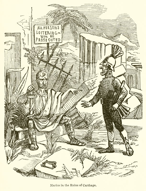Marius i ruinerne af Karthago af John Leech