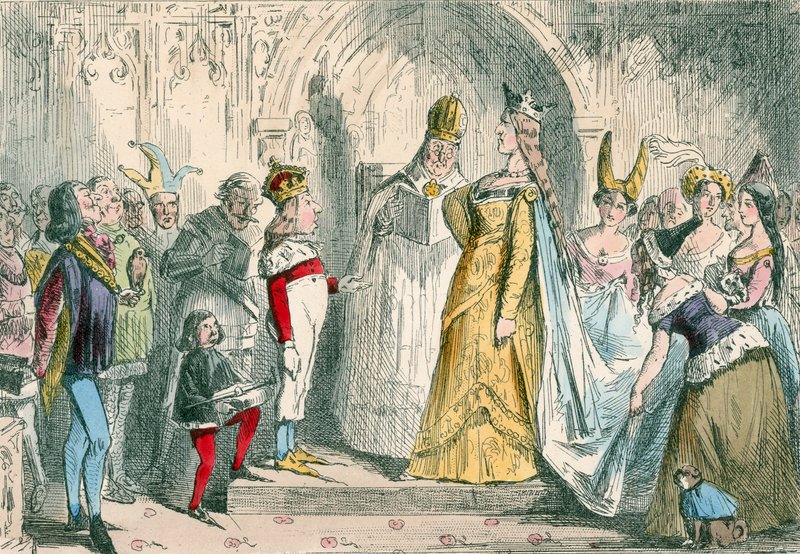 Ægteskab mellem Henrik den Sjette og Margaret af Anjou af John Leech