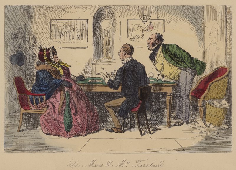 Sir Moses og fru Turnbull af John Leech