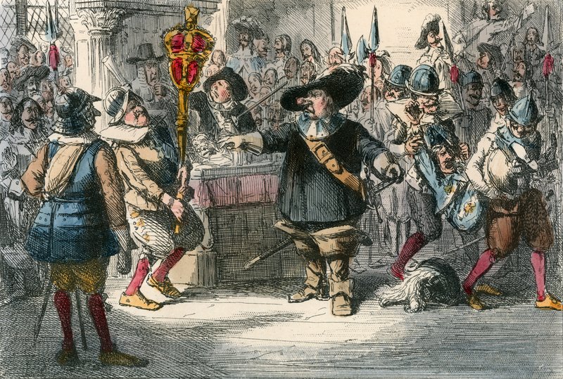 Fjern den Bauble Cromwell, der opløser det lange parlament af John Leech