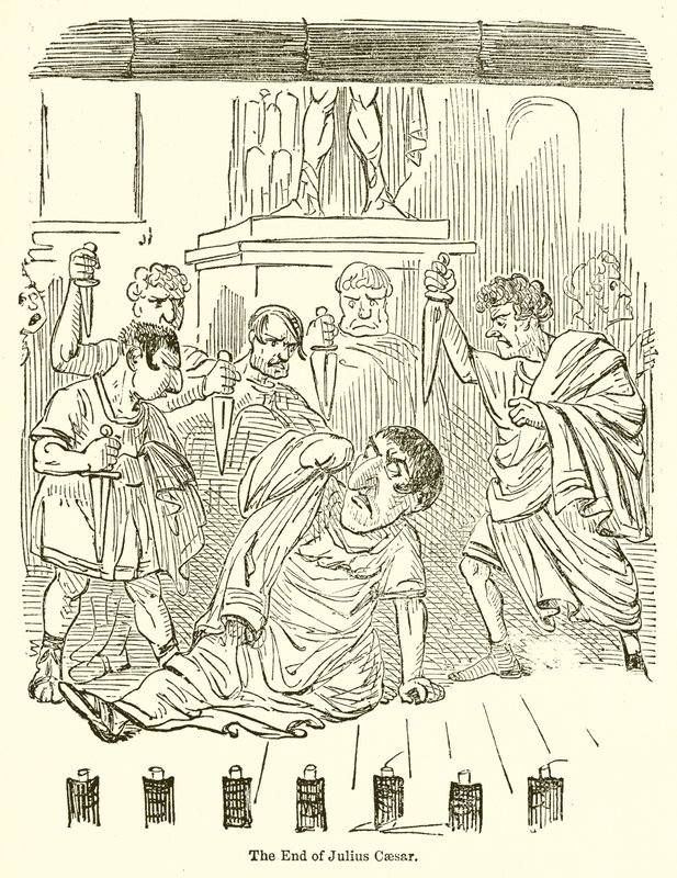 Slutningen på Julius Cæsar af John Leech