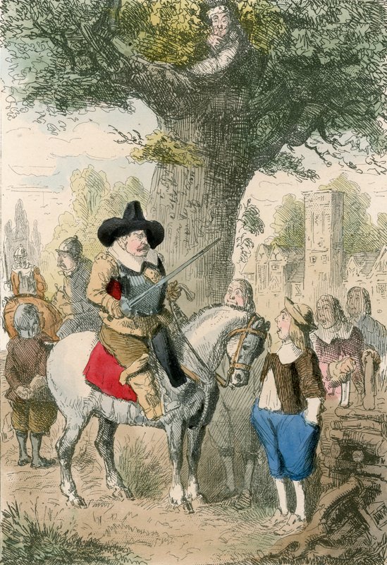 The Royal Oak, The Penderell Family aner ikke hvor Charles er!!! af John Leech