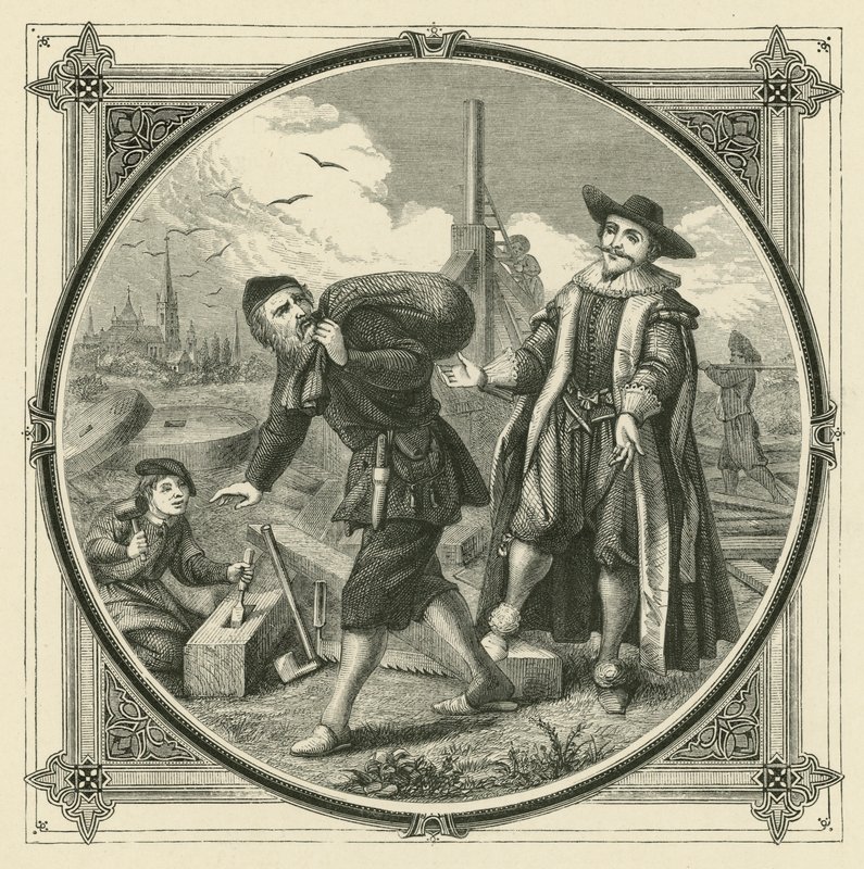 En hel mølle til at male en pik majs (gravering) af John Leighton