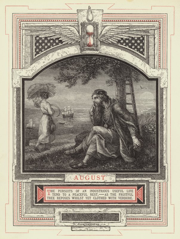 august (gravering) af John Leighton