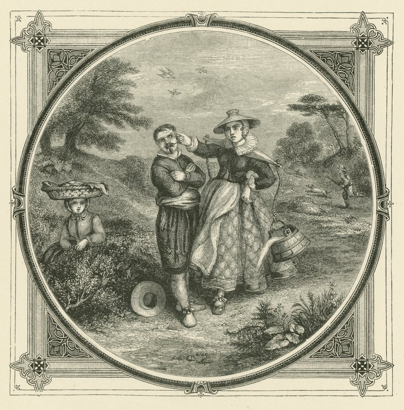 Ingen kan elske thetis og galatea på samme tid (gravering) af John Leighton