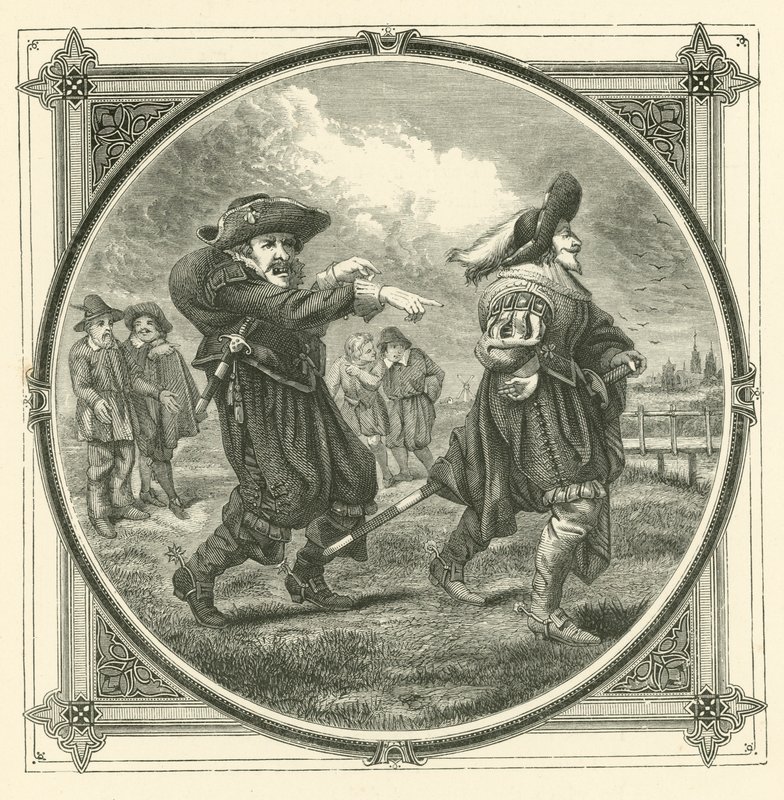 Pukkelryggen ser ikke sin egen pukkel, men han ser sin nabos (indgravering) af John Leighton