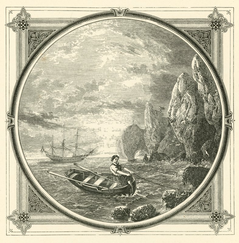 Mens vi tegner, bliver vi tegnet (gravering) af John Leighton