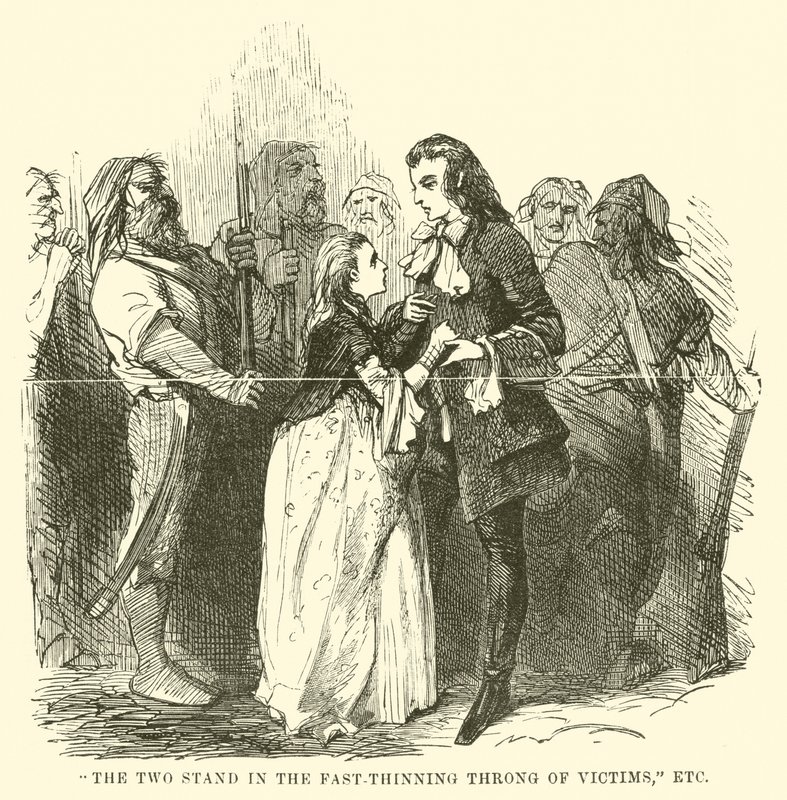 Illustration til A Tale of Two Cities af Charles Dickens af John McLenan