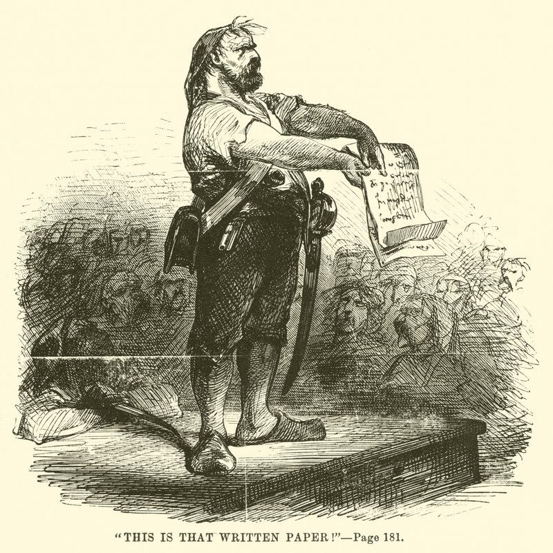 Illustration til A Tale of Two Cities af Charles Dickens af John McLenan