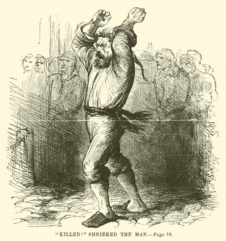 Illustration til "En fortælling om to byer" af Charles Dickens af John McLenan