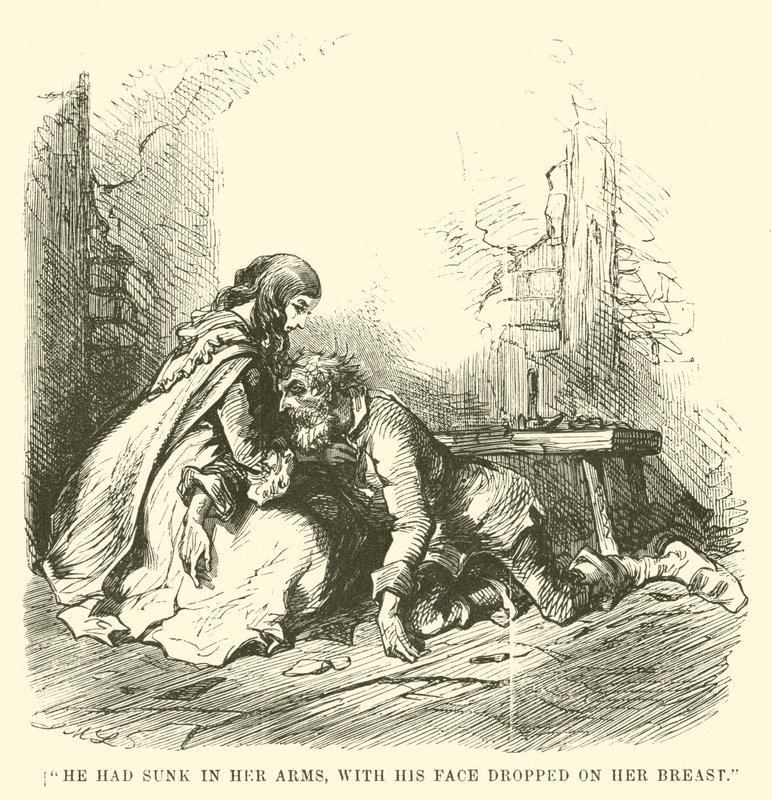 Illustration til "En fortælling om to byer" af Charles Dickens af John McLenan