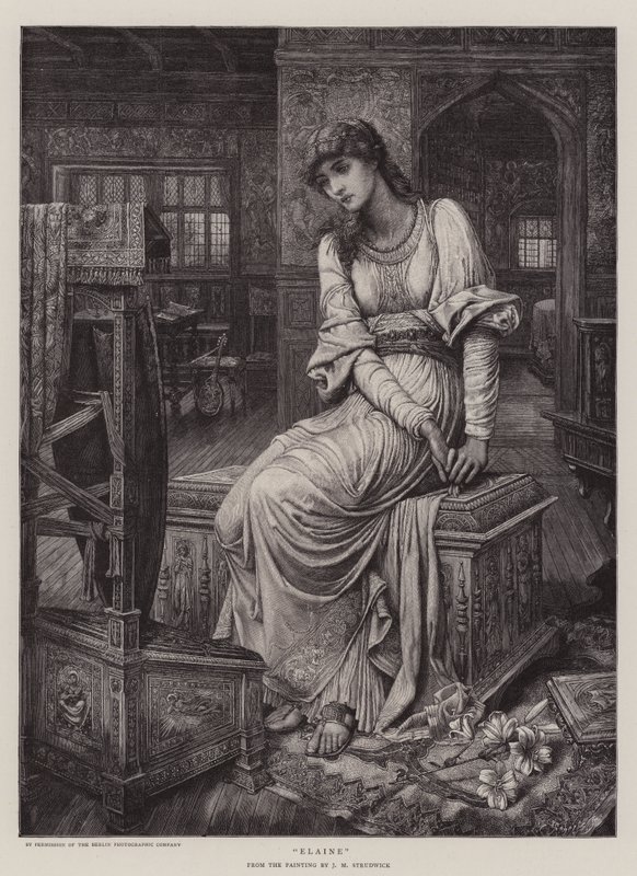Elaine af John Melhuish Strudwick
