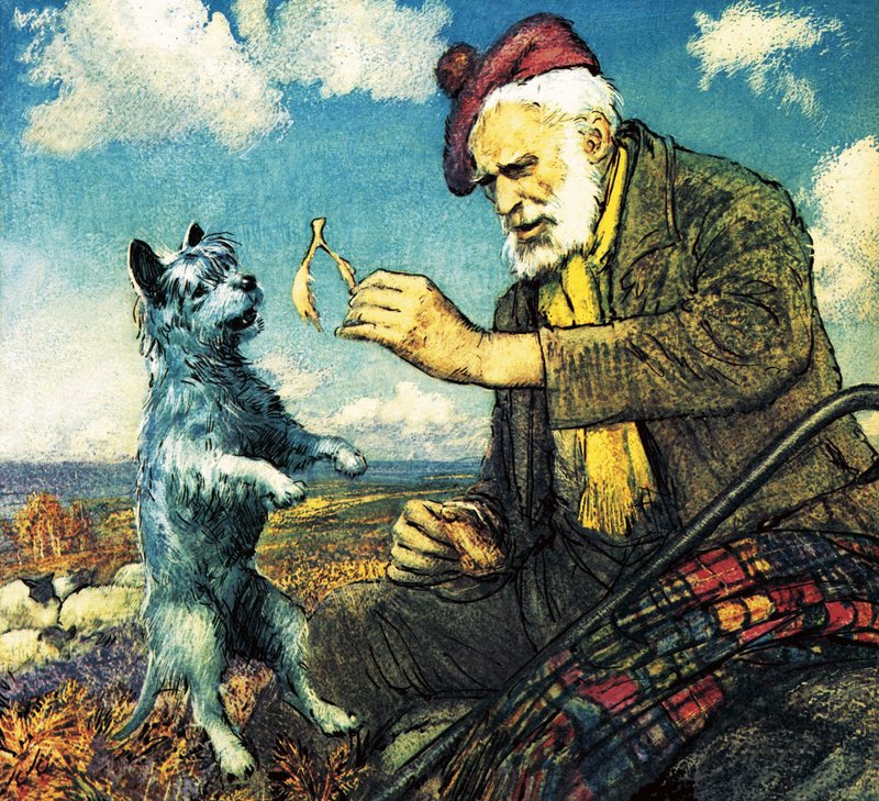 Greyfriars Bobby og Auld Jock af John Millar Watt