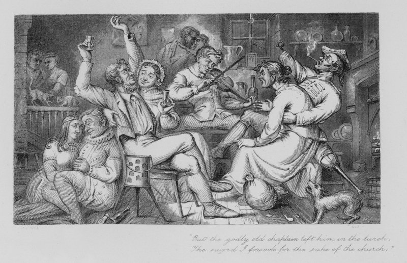 Robert Burns: Jolly Beggars (gravering) af John Moyr (attr.to) Smith