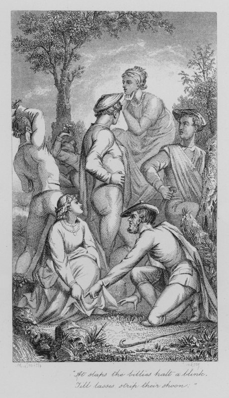 Robert Burns: The Holy Fair (gravering) af John Moyr (attr.to) Smith