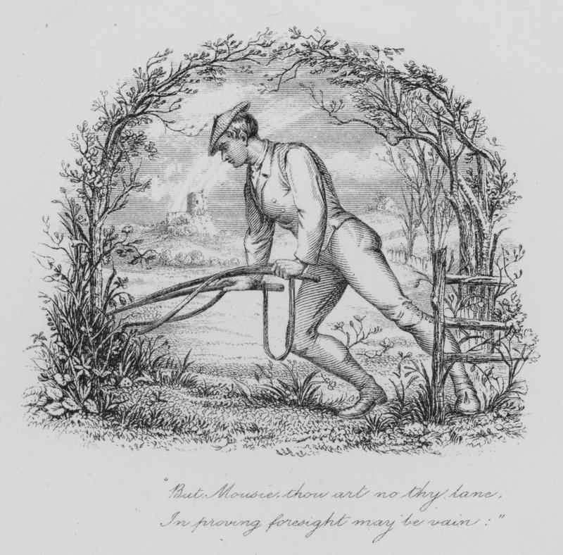 Robert Burns: To a Mouse (gravering) af John Moyr (attr.to) Smith