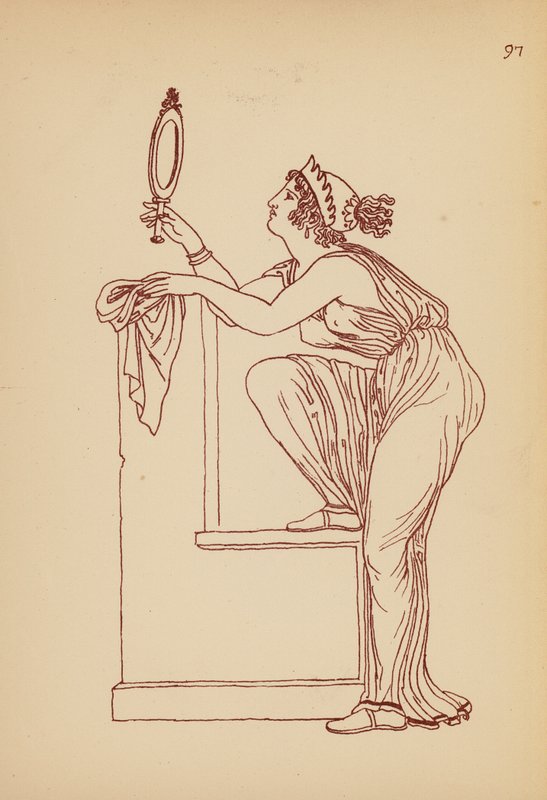 Antikt græsk kvindedragt (litho) af John Moyr Smith