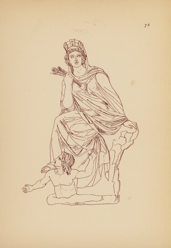 Antik græsk kvindedragt (litografi) af John Moyr Smith