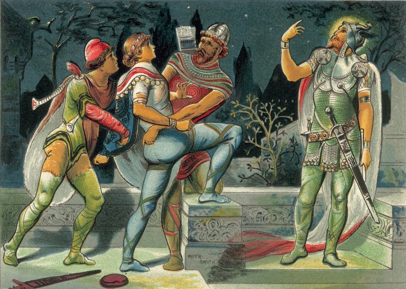 Hamlet og hans fars spøgelse af John Moyr Smith