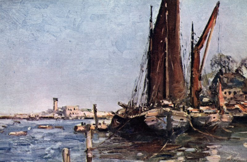 Greenhithe (farve litho) af John Muirhead