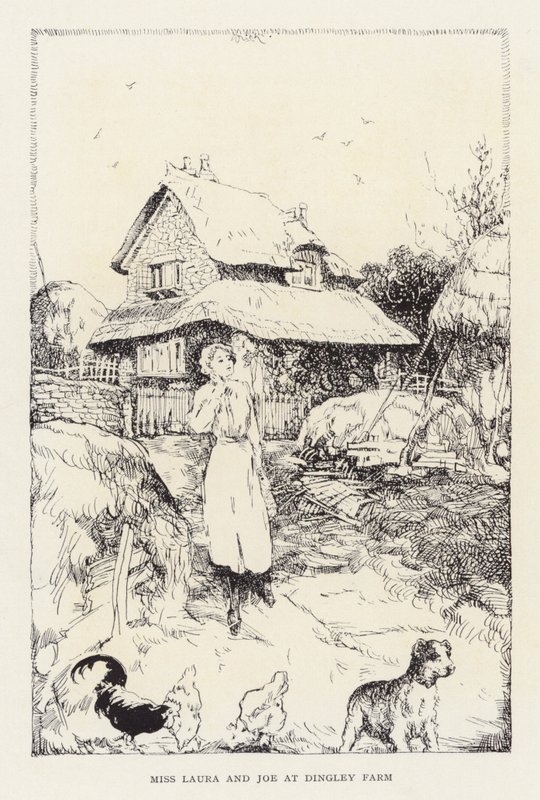 Illustration til Beautiful Joe af Marshall Saunders (litografi) af John Nicholson
