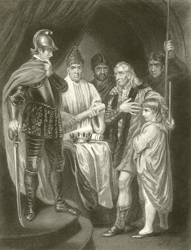 Balliol afgiver sin krone til Edward I af John Opie