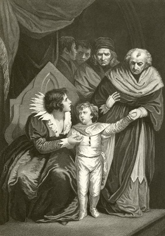 Elizabeth Woodville overgiver sin søn af John Opie