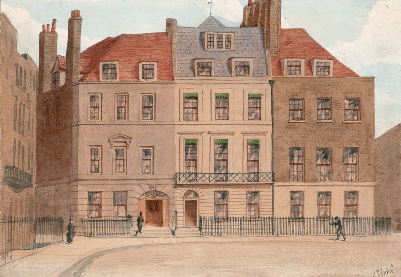 Red Lion Square, Holborn, London. nr. 22, 23 og 24 af John Phillipp Emslie
