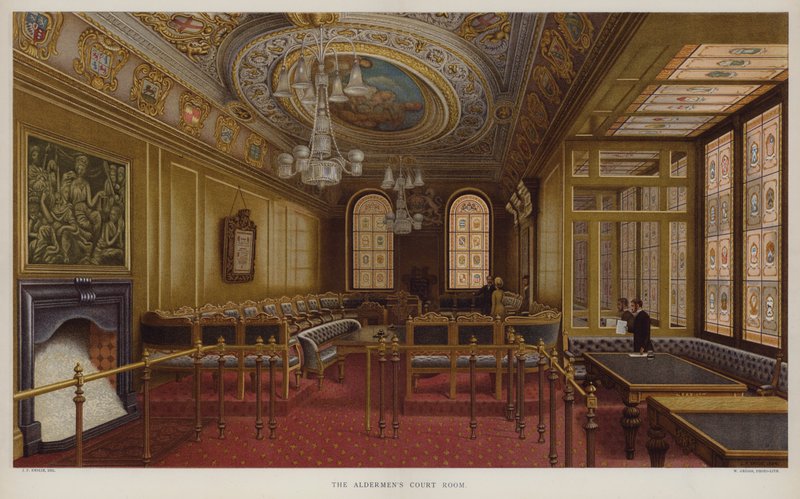 Rådmandsstuen. Guildhall, City of London af John Phillipp Emslie