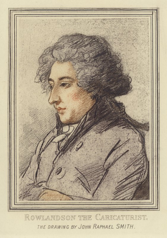 Portræt af karikaturtegneren Thomas Rowlandson af John Raphael Smith