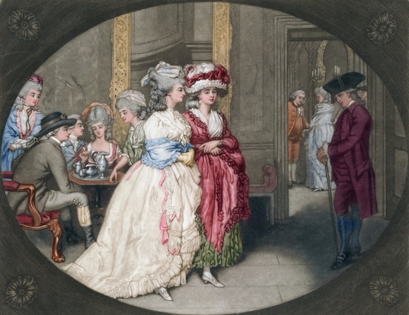 Promenade ved Carlisle House, 1781 af John Raphael Smith