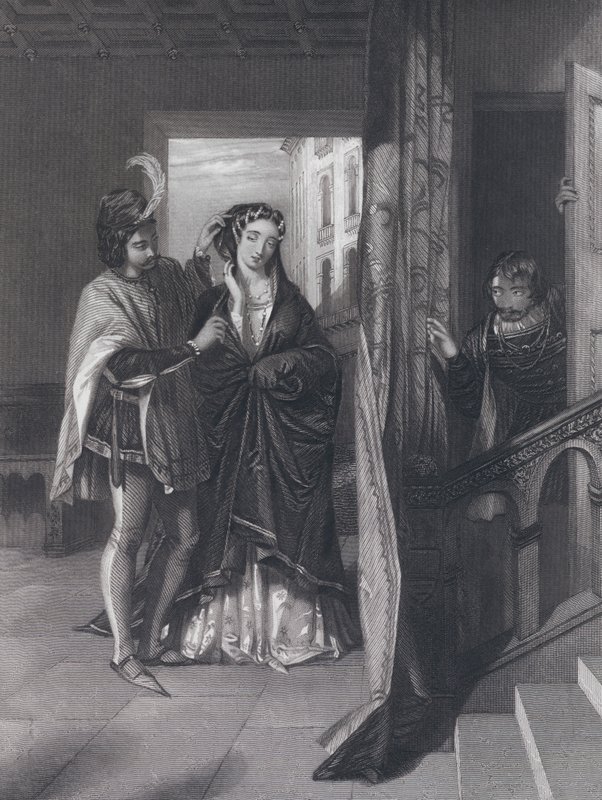 Den fatale nysgerrighed (gravering) af John Rogers (after) Herbert