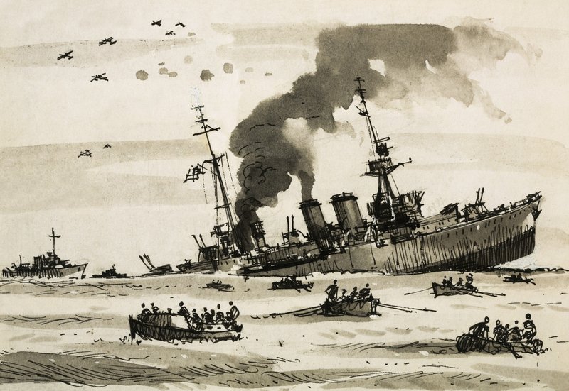 Efter Malta-operationen i 1942 blev Cairo sænket af britiske destroyere. af John S. Smith