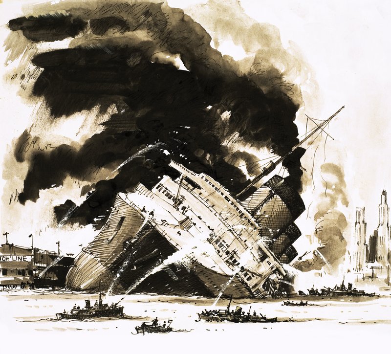 De store dampskibe: Skibet, der døde i havnen. Normandie af John S. Smith