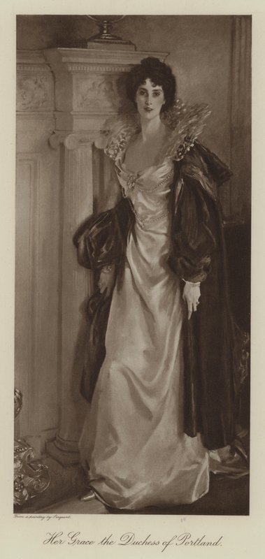 Hendes nåde hertuginden af Portland (litho) af John Singer (after) Sargent