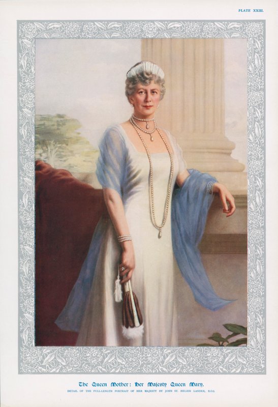 Dronning Mary, konsort af kong George V og mor til Edward VIII og George VI af John St. Helier Lander