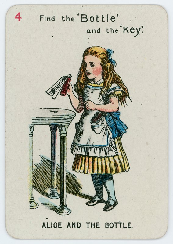 Alice og flasken af John Tenniel