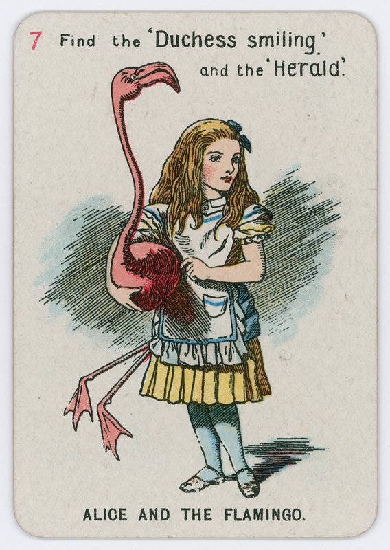 Alice og flamingoen af John Tenniel