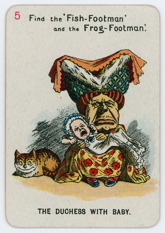 Hertuginden med baby af John Tenniel