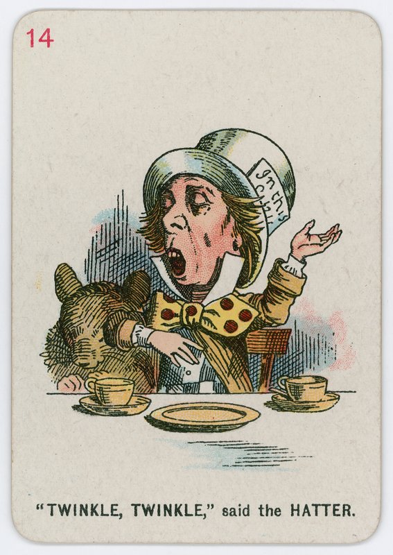 Twinkle, Twinkle, sagde Hattemageren af John Tenniel