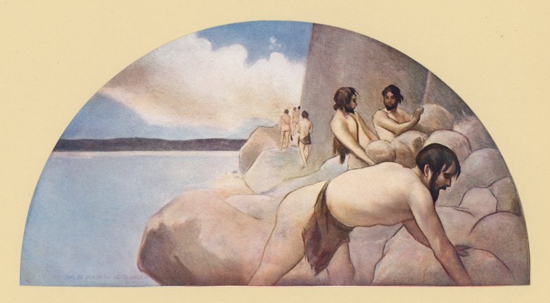 The Cairn (farvelitografi) af John White (after) Alexander