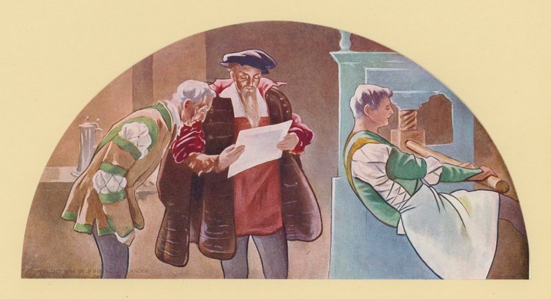 Trykkeriet (farvelitografi) af John White (after) Alexander