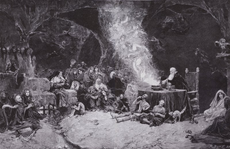 Heksenes sabbat af Jose Benlliure y Gil