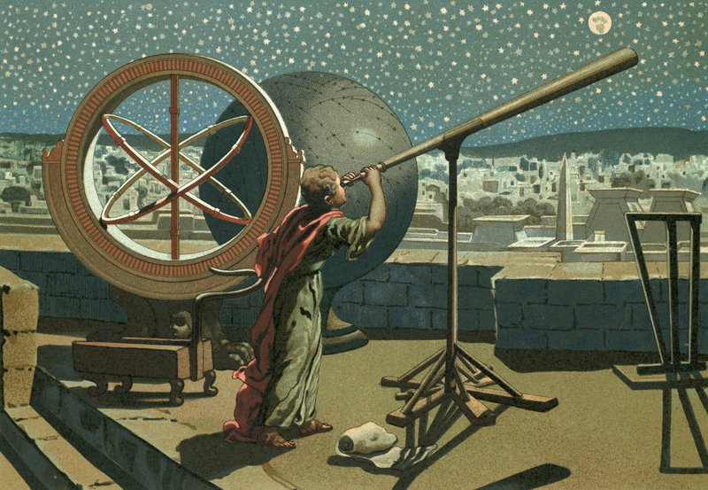 Hipparchus i observatoriet i Alexandria af Josep or Jose Planella Coromina