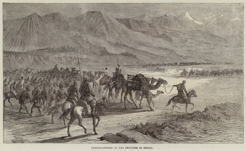 Kvægplyndring på Scindes grænse af Joseph Austin Benwell