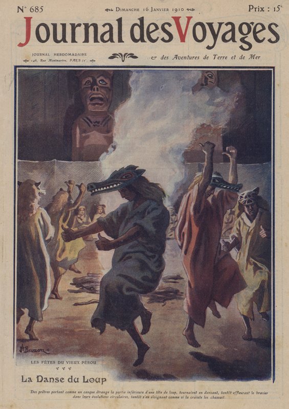 Ulvedansen, festival i det gamle Peru af Joseph Charles after Beuzon