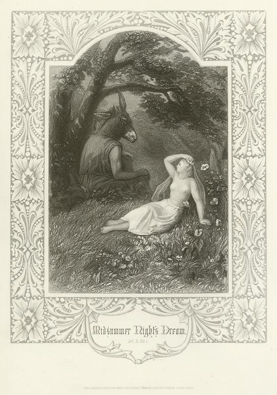 En skærsommernatsdrøm, tredje akt, scene i af Joseph Kenny Meadows