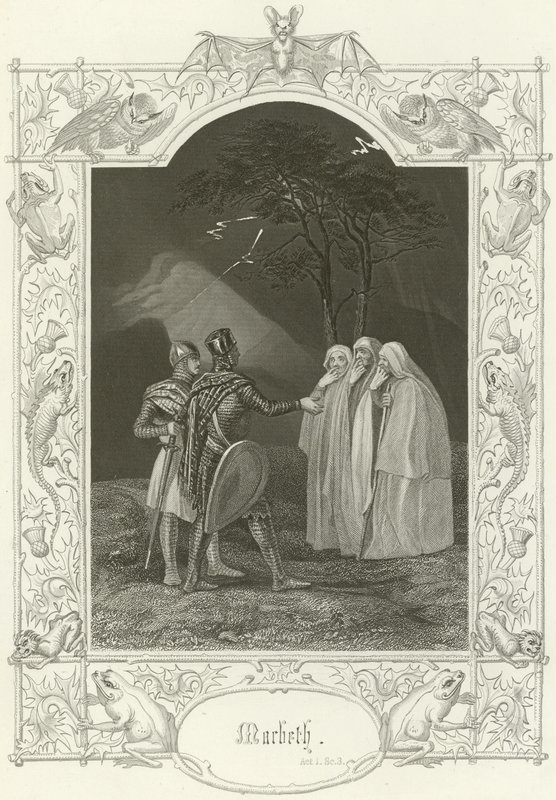 Macbeth, 1. akt, scene iii af Joseph Kenny Meadows