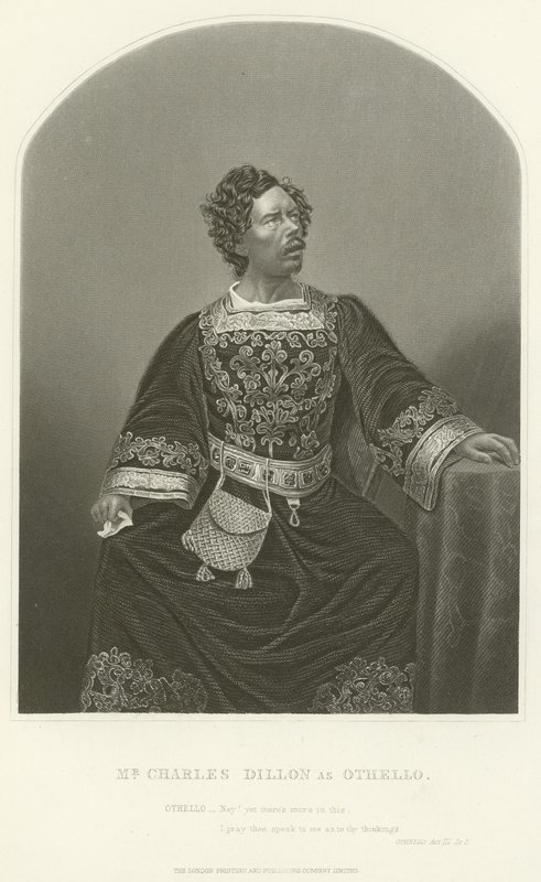 Charles Dillon som Othello, akt III, scene III af Joseph Kenny Meadows